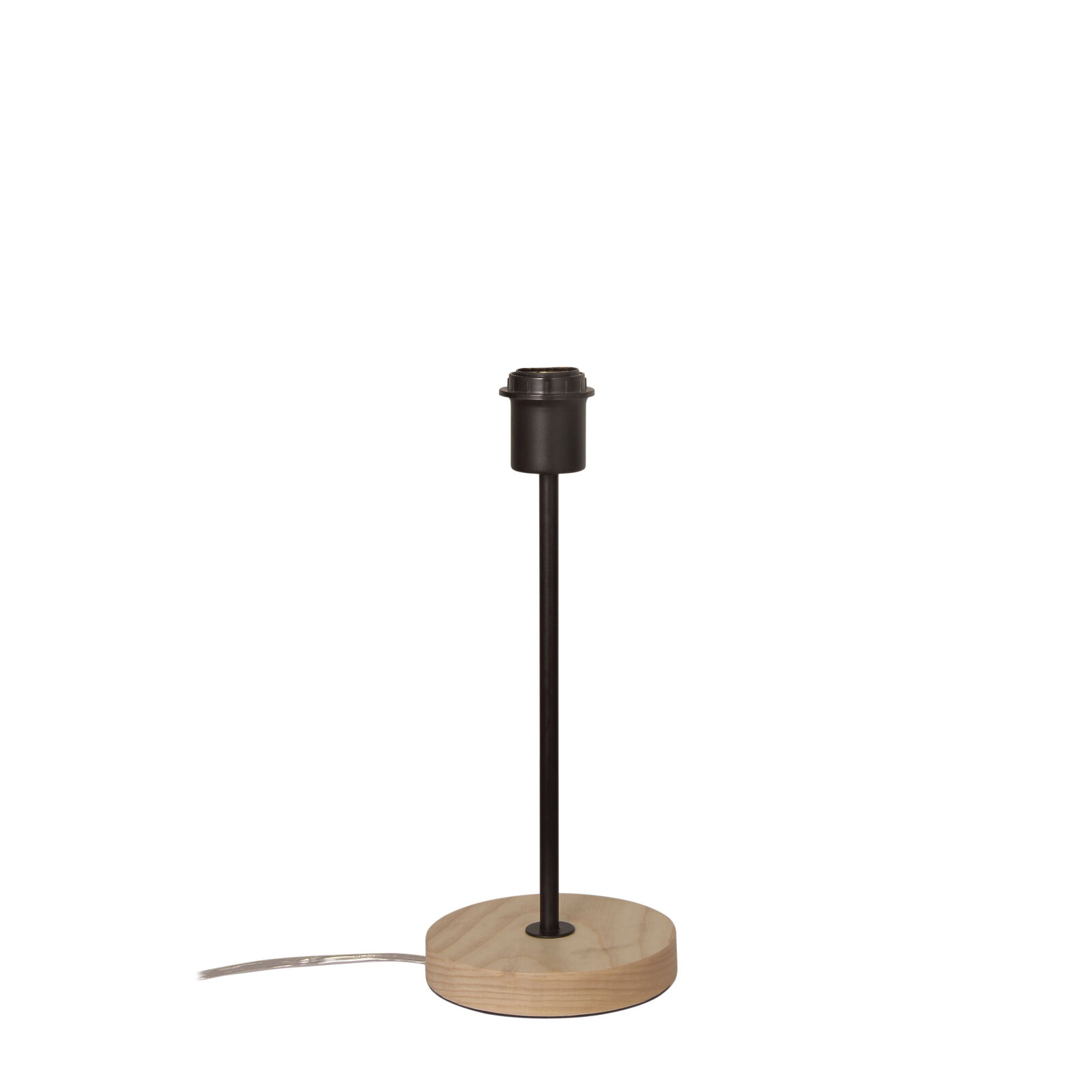Fino Table Lamp Base Teak Black Oriel Lighting