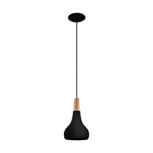 SABINAR H/L 1X60W E27 BLK SML 2M 