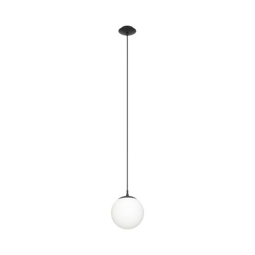 RONDO H/L 1X60W E27 BLK/OPAL 200MM 2M 