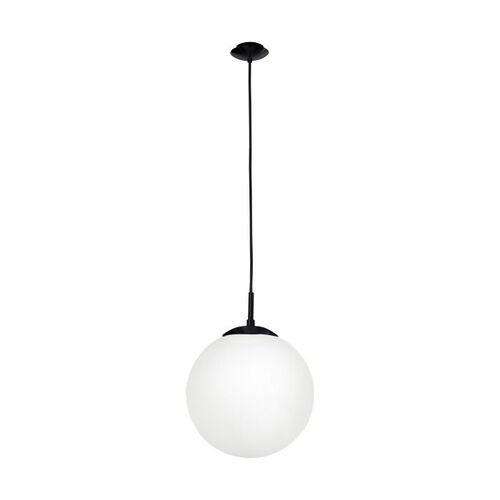 RONDO H/L 1X60W E27 BLK/OPAL 250MM 2M 