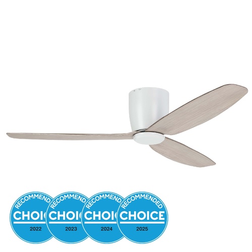 *SEACLIFF 52 DC FAN WHT/GESS OAK