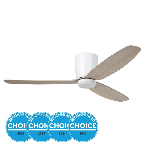 *SEACLIFF 52 DC FAN 15W LED TRI-COL WHT/GESS OA