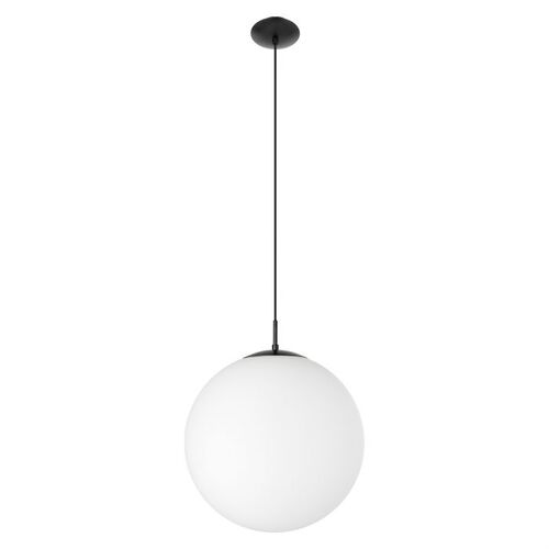RONDO H/L 1X60W E27 BLK/OPAL 400MM 2M 