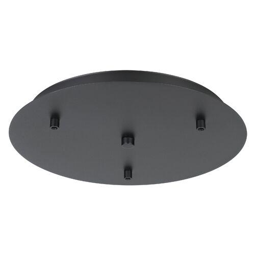 CEILING PLATE ONLY H/L 3XL/H BLK 