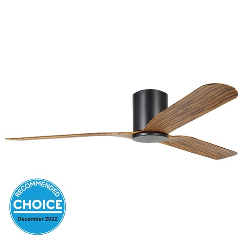 *ILUKA 60 DC FAN BLK/WOOD HUGGER 