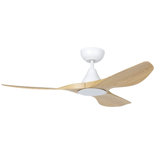 SURF 48 DC FAN LED TRI-COL OAK/WHT 