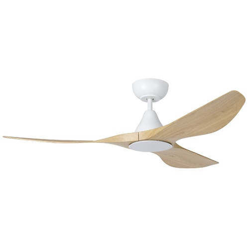 SURF 52 DC FAN LED TRI-COL OAK/WHT 