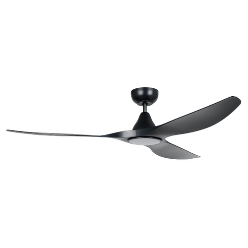 SURF 60 DC FAN LED TRI-COL BLK 