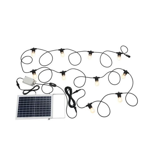 FESTOON 2 SOLAR KIT 10XE27 12V 2700K BLK