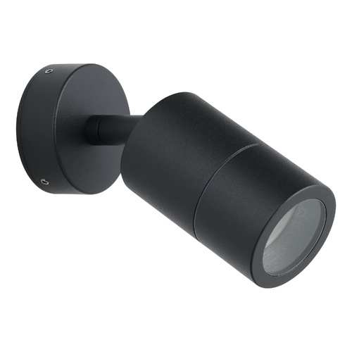 FREMANTLE EXT W/L 1X5W LED TRI-COL BLK ADJ 