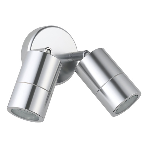 FREMANTLE EXT W/L 2X5W LED TRI-COL TIT ADJ 