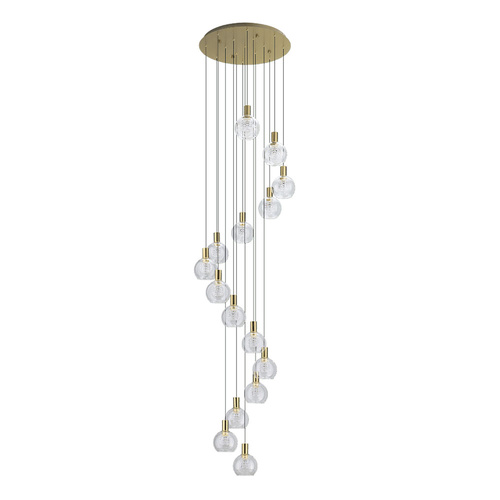 TERQUE H/L 15X5.4W LED 3000K BRS MATT 