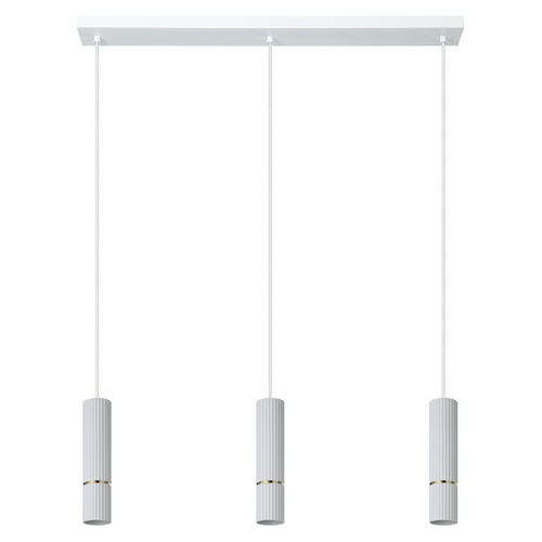 CAMINIA H/L 3X5W GU10 LED TRI-COL WHT/BRS MATT