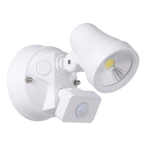 COASTGUARD EXT SP 1X15W LED TRI-COL WHT W/SENS
