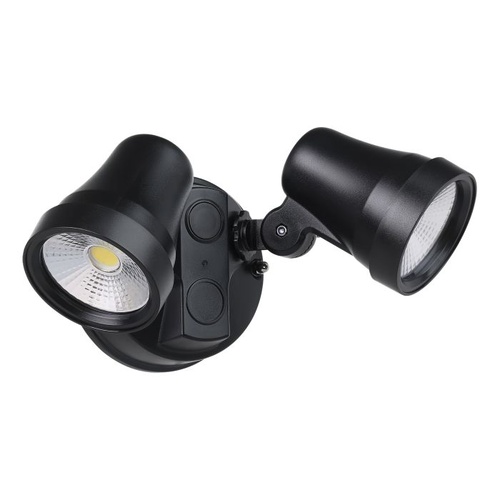 COASTGUARD EXT SP 2X15W LED TRI-COL BLK 