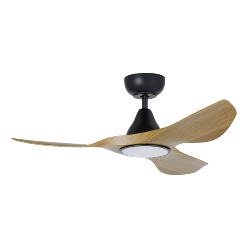 SURF 40 DC FAN LED TRI-COL BURM TEAK/BLK 