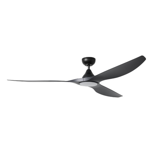 SURF 72 DC FAN LED TRI-COL BLK 
