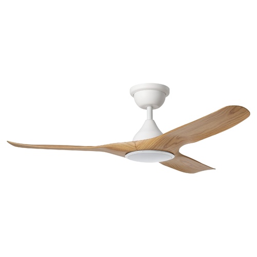 TAHITI 52 DC FAN 20W LED TRI-COL WHT/BLACKBUTT