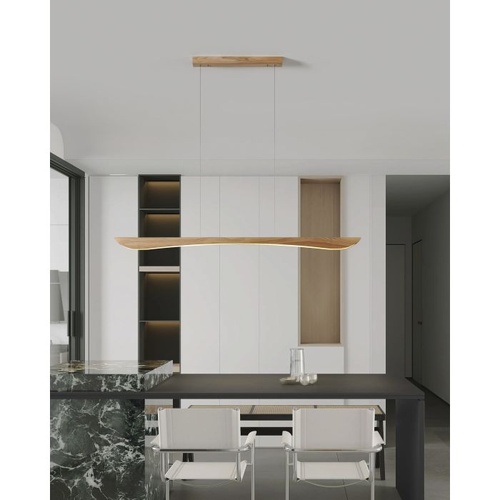 NATALIE H/L 24W LED TRI-COL ASH WOOD 