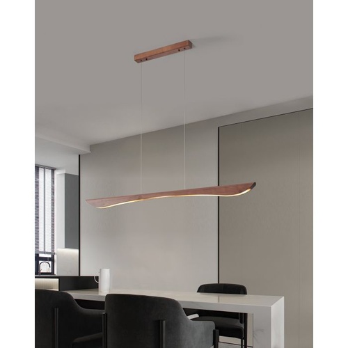 NATALIE H/L 24W LED TRI-COL WALNUT WOOD 