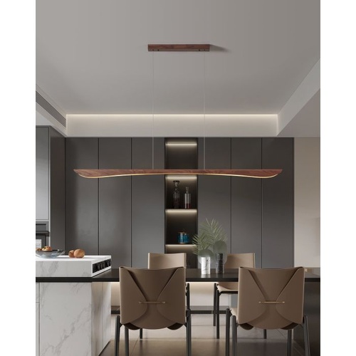 NATALIE H/L 30W LED TRI-COL WALNUT WOOD 