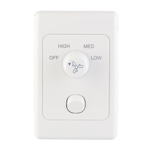 Prestige Rotary 3 Speed Wall Control to suit Hunter fans