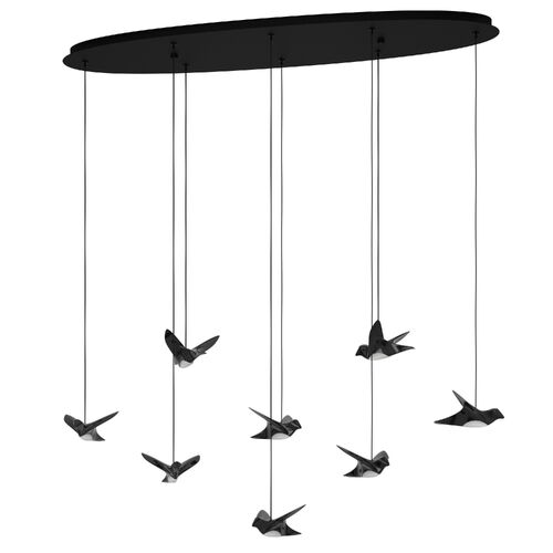 PARATEBUENO H/L 8X3W LED 3000K NKL NERO OBLONG