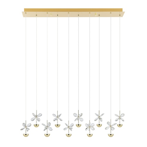 PIANOPOLI 3 H/L 10X2.3W LED 3000K BRS BAR 