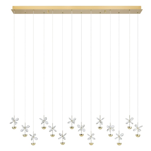 PIANOPOLI 3 H/L 14X2.3W LED 3000K BRS BAR 