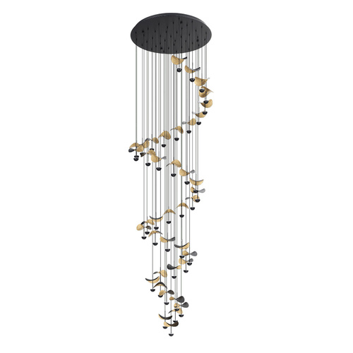 DRACERA H/L 40X 1.8W LED 3000K BLK/GLD OBLONG 