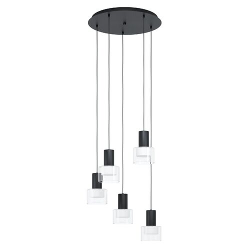 MOLINEROS H/L 5X5W GU10 LED TRI-COL BLK 