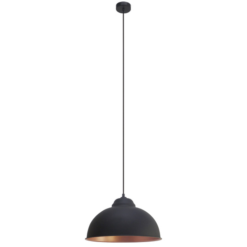 TRURO 2 H/L 1X60W E27 BLK/COP 
