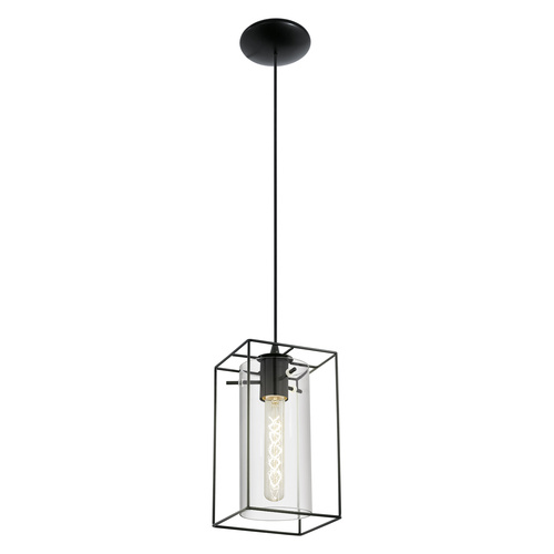 LONCINO H/L 1X60W E27 BLK/BLK TR 