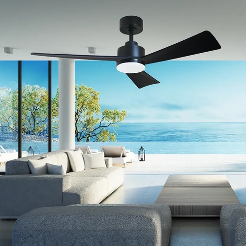 Bronte 52 DC Ceiling Fan - Black with Light