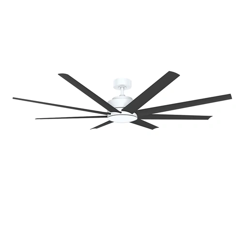 Titanic 60 DC Ceiling Fan - White with Black Blades
