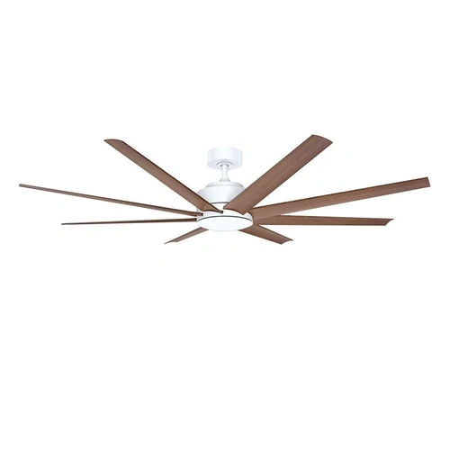 Titanic 60 DC Ceiling Fan - White with Mahogany Blades