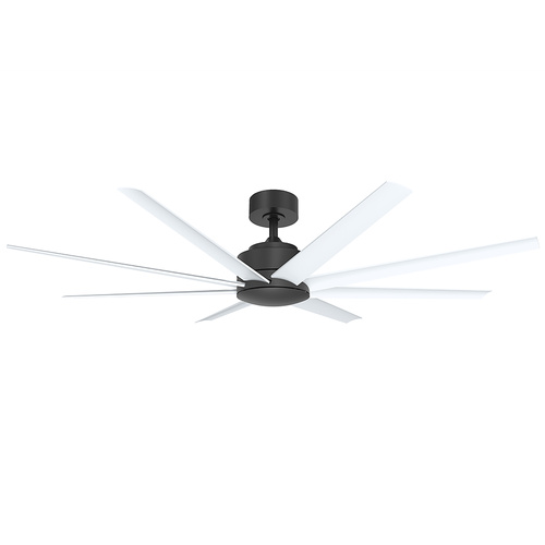 Titanic 60 DC Ceiling Fan - Black with White Blades