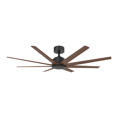 Titanic 60 DC Ceiling Fan - Black with Mahogany Blades