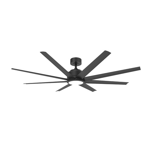 Titanic 60 DC Ceiling Fan - Black with Black Blades and Light