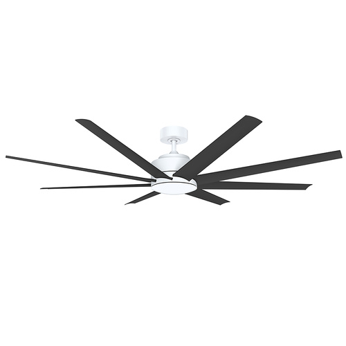 Titanic 72 DC Ceiling Fan - White with Black Blades