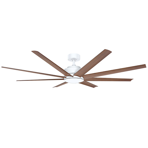 Titanic 72 DC Ceiling Fan - White with Mahogany Blades