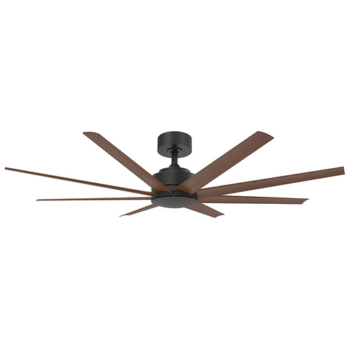 Titanic 72 DC Ceiling Fan - Black with Mahogany Blades