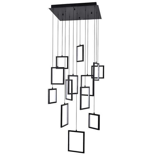 Dahli 13 Light Pendant - Black-3K