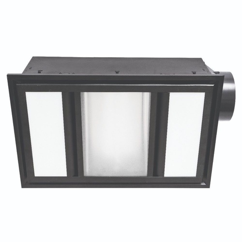 Domino 800W 2X10W Led Silver And Black Range Of Bathroom Heater
