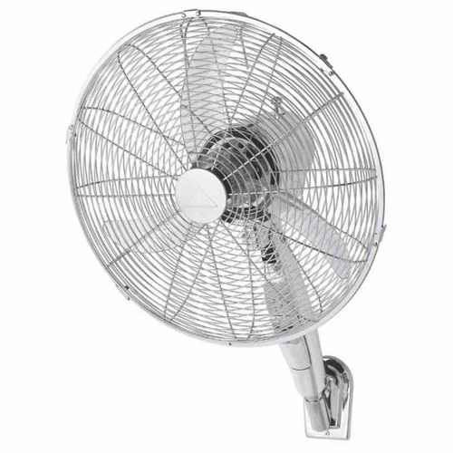 Atlas Wall Fan Range W/Remote Available In White Or Chrome