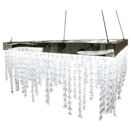 Antelao Chrome And Crystal Penant Range In Various Sizes