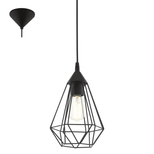 TARBES H/L 1X60W E27 BLK SML 