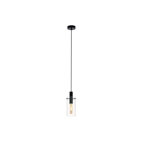 MONTEFINO H/L 1X60W E27 BLK/CLR 