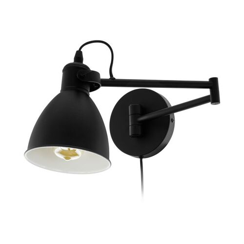 *SAN PERI W/L 1X10W E27 BLK W/F&P 