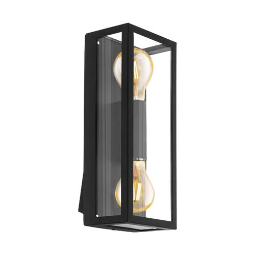 ALAMONTE 1 EXT W/L 2X60W E27 BLK 